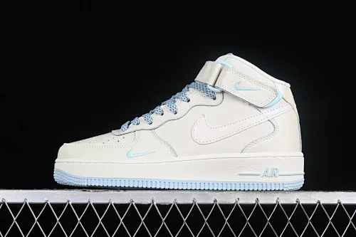 All categories Nk Air Force 1 Air Force series Nk Air Force 1 Mid Air Force mid-top Nk Air Force 1'07 Mid sky blue pearlescent small hook Air Force One mid-top casual sneakers SG2356-802